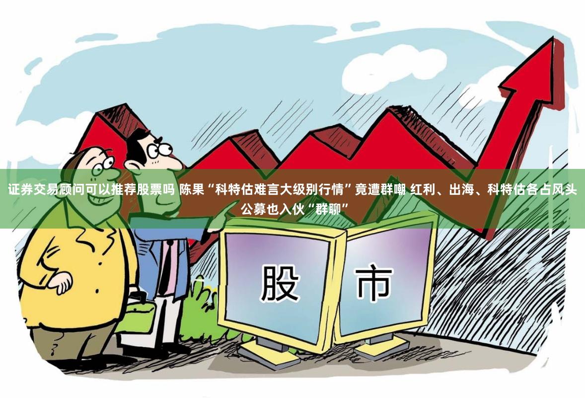 证券交易顾问可以推荐股票吗 陈果“科特估难言大级别行情”竟遭群嘲 红利、出海、科特估各占风头 公募也入伙“群聊”