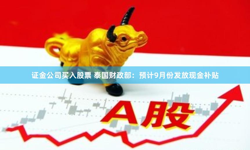证金公司买入股票 泰国财政部：预计9月份发放现金补贴
