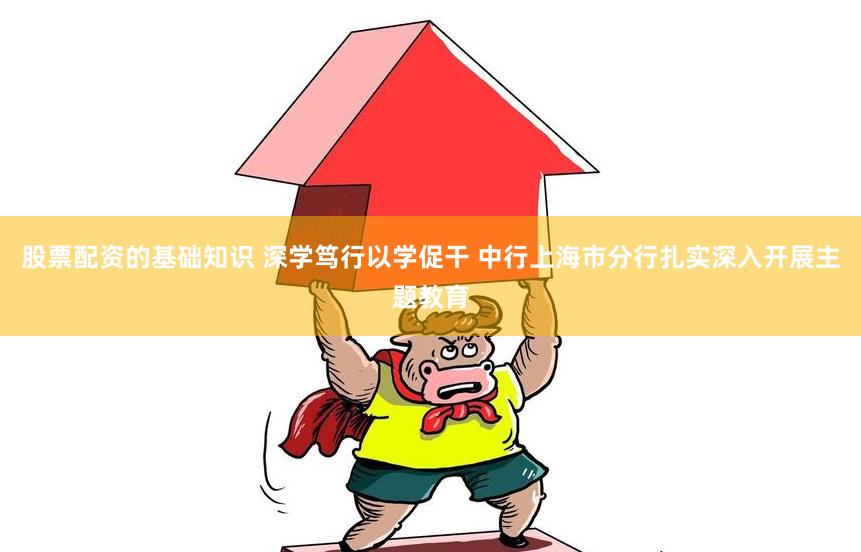 股票配资的基础知识 深学笃行以学促干 中行上海市分行扎实深入开展主题教育